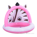 Nafukovací růžová zebra splash bazén bazén